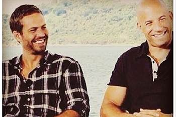 Vin Diesel tưởng nhớ Paul Walker tại phim trường 'Furious 8'